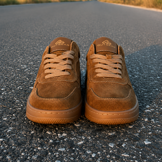 Mesa: All-Terrain Camel Brown Suede Leather Sneaker