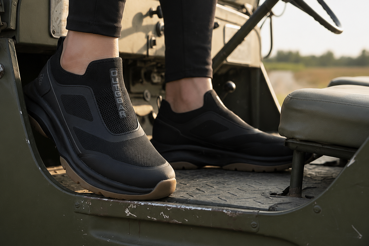AeroKnit Terrain Lightweight Adventure Slip-On Black