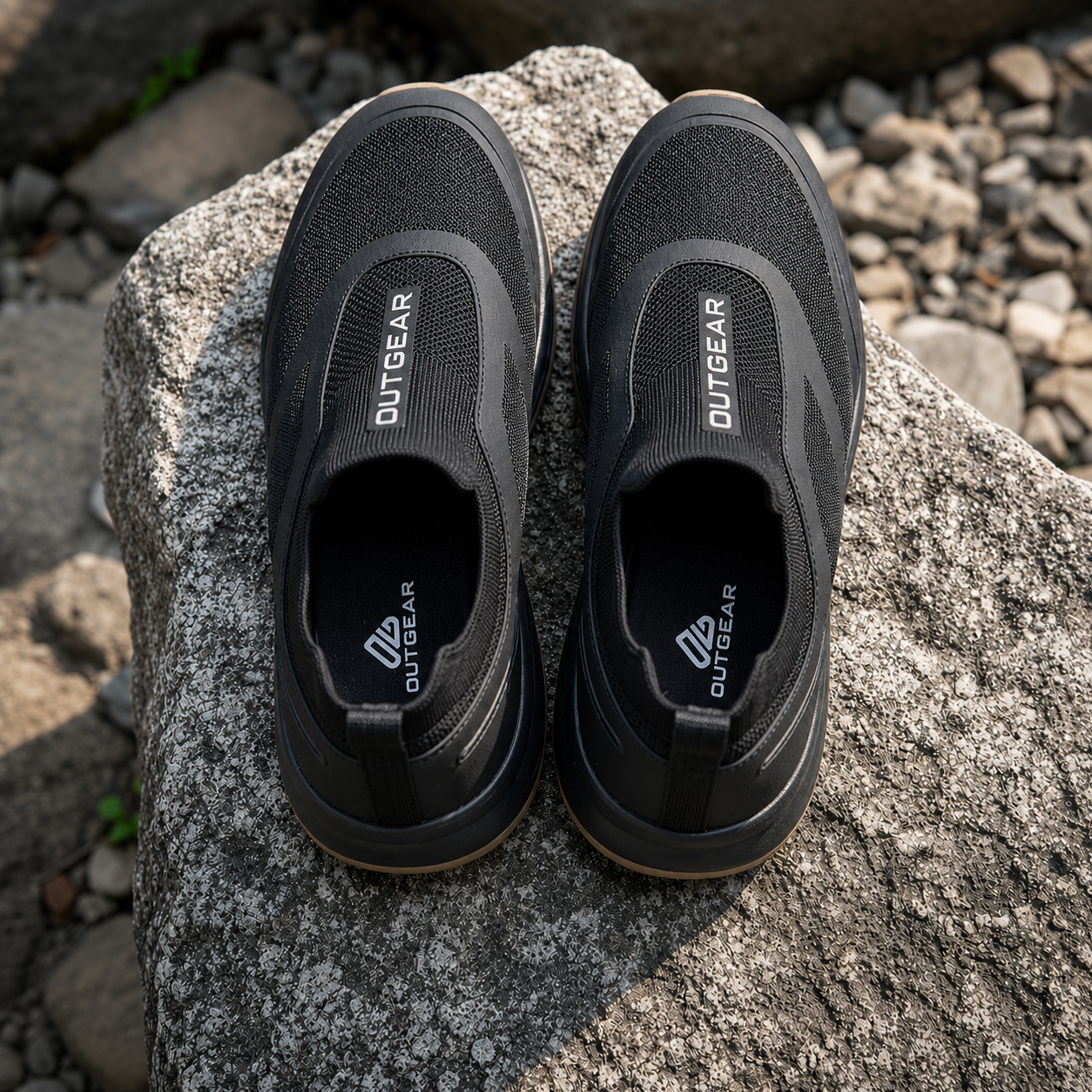 AeroKnit Terrain Lightweight Adventure Slip-On Black